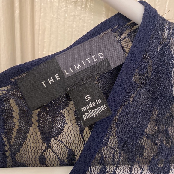 Navy Lace back Hi-Lo Hem Maxi Dress - Picture 9 of 11